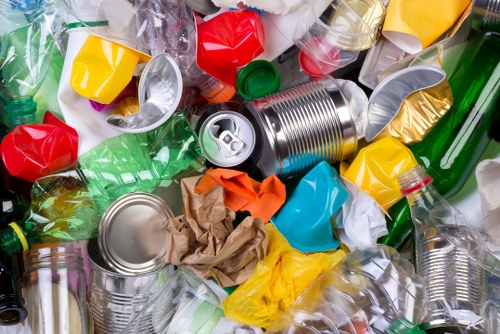 Construction site cleanup with builders waste removal services